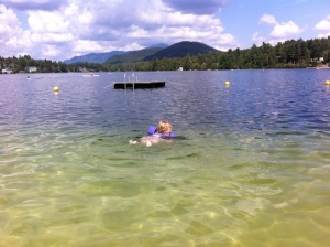 Swimming in Lake Placid